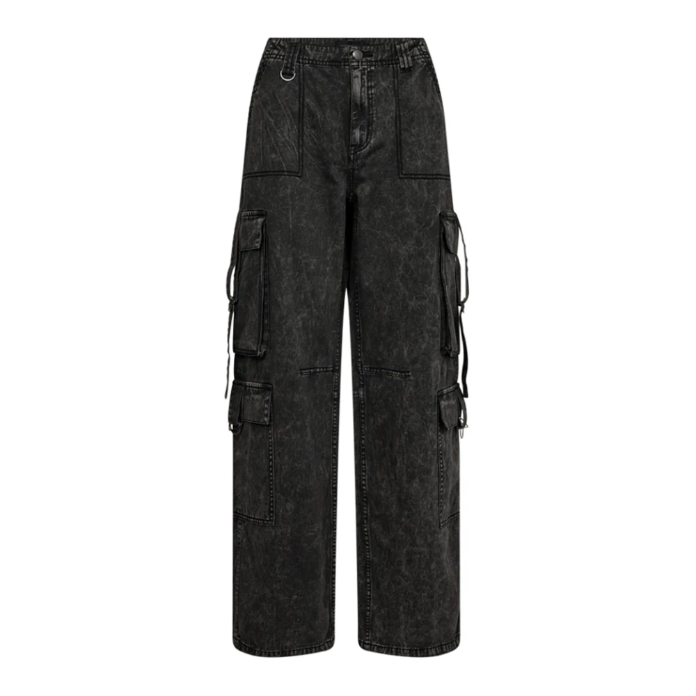 Copenhagen Muse Hoge taille acid wash jeans Black Dames