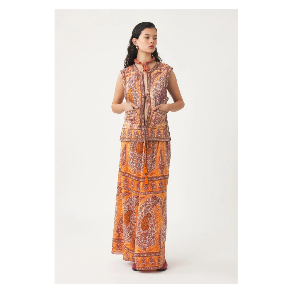 Antik batik Print maxi rok Tajar Multicolor Dames