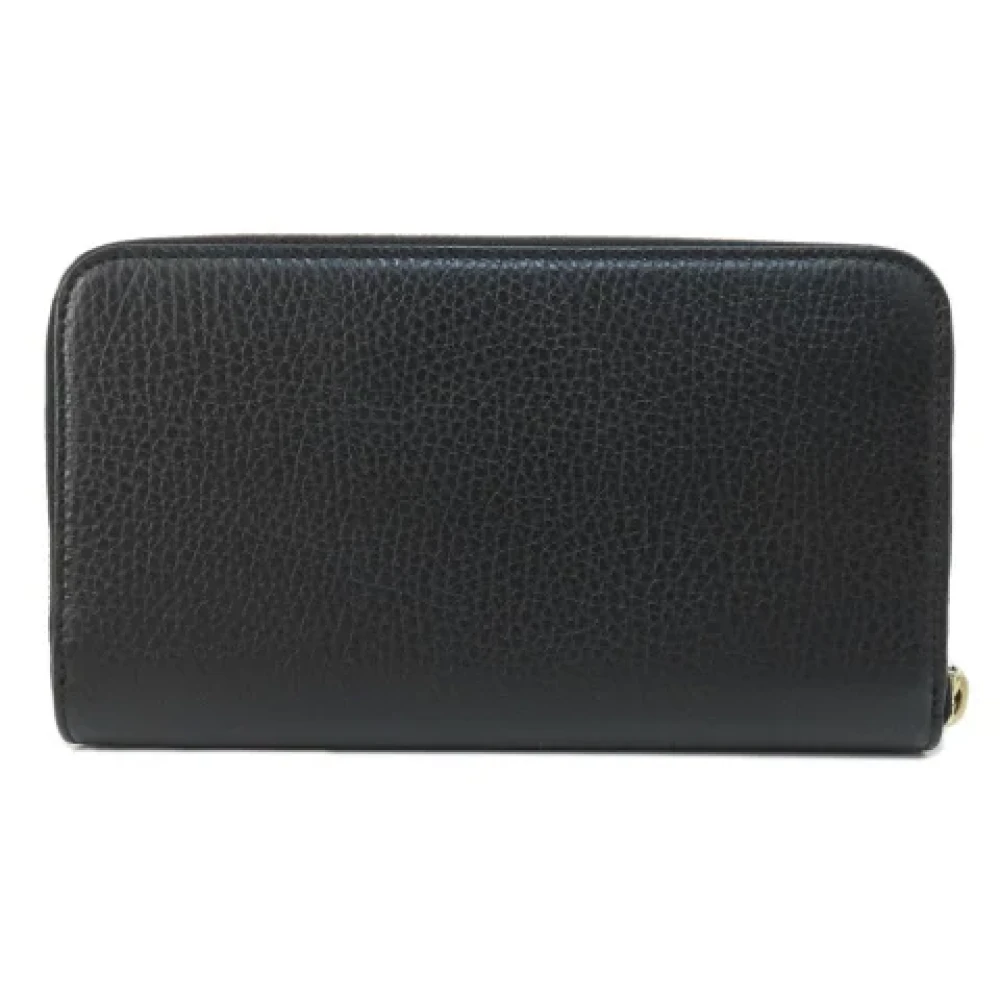 Gucci Vintage Pre-owned Leather wallets Black Dames