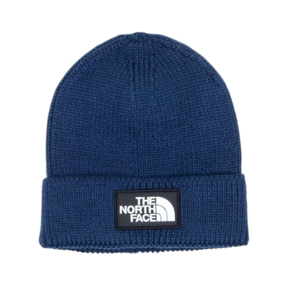 The North Face Uomo Blu - Logo Box Cuff Beanie - Accessories - One Size - Immagine 3