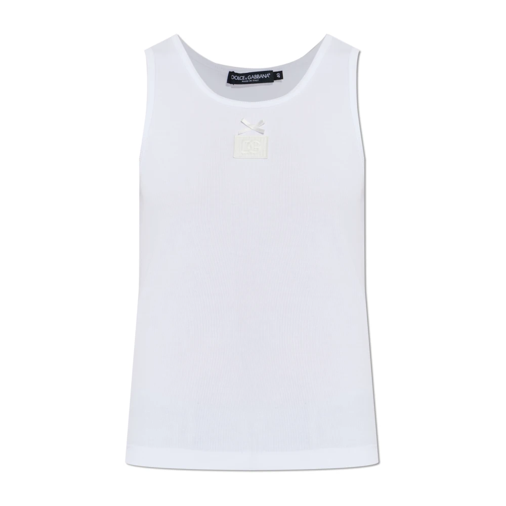 Dolce & Gabbana Donna Bianco Top, L, New,