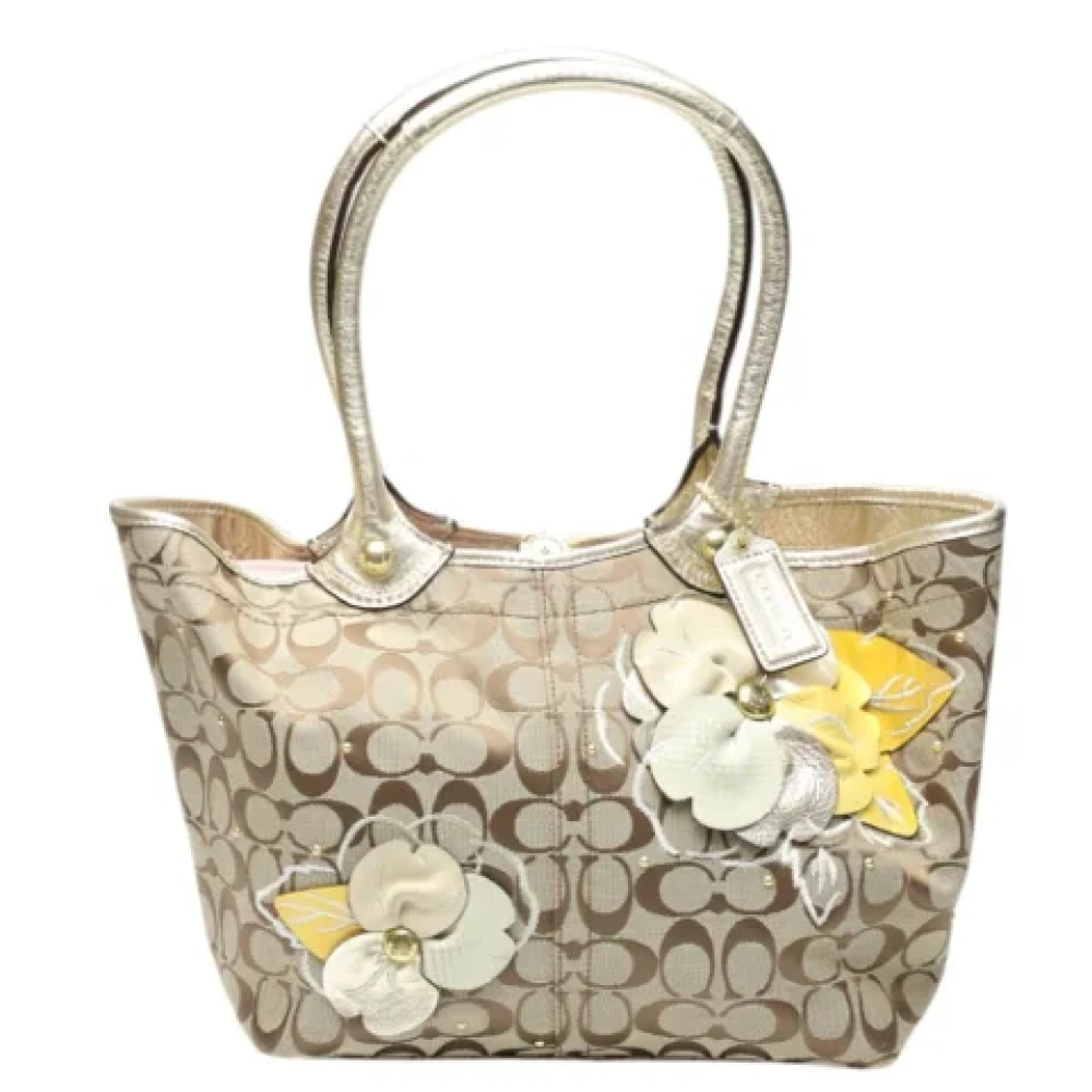 Coach Pre-owned Fabric shoulder-bags Brown Dames