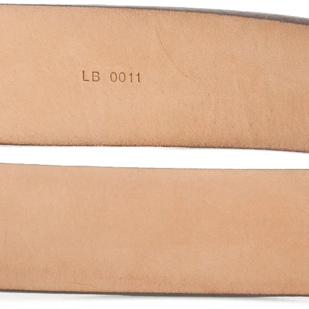 Louis Vuitton Vintage Pre-owned Leather belts Brown Dames