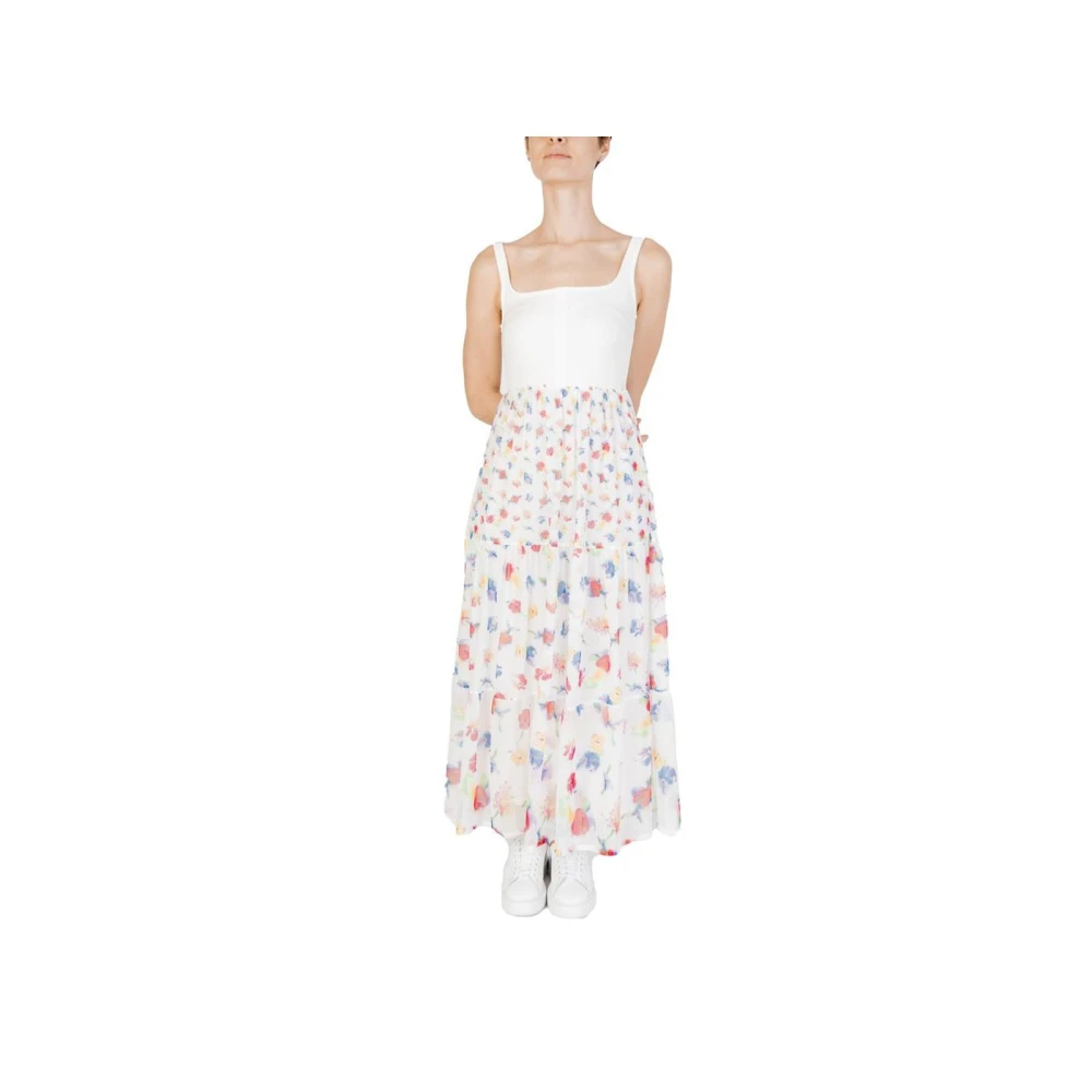 Desigual Moderne Witte Polyester Jurk voor Vrouwen White Dames