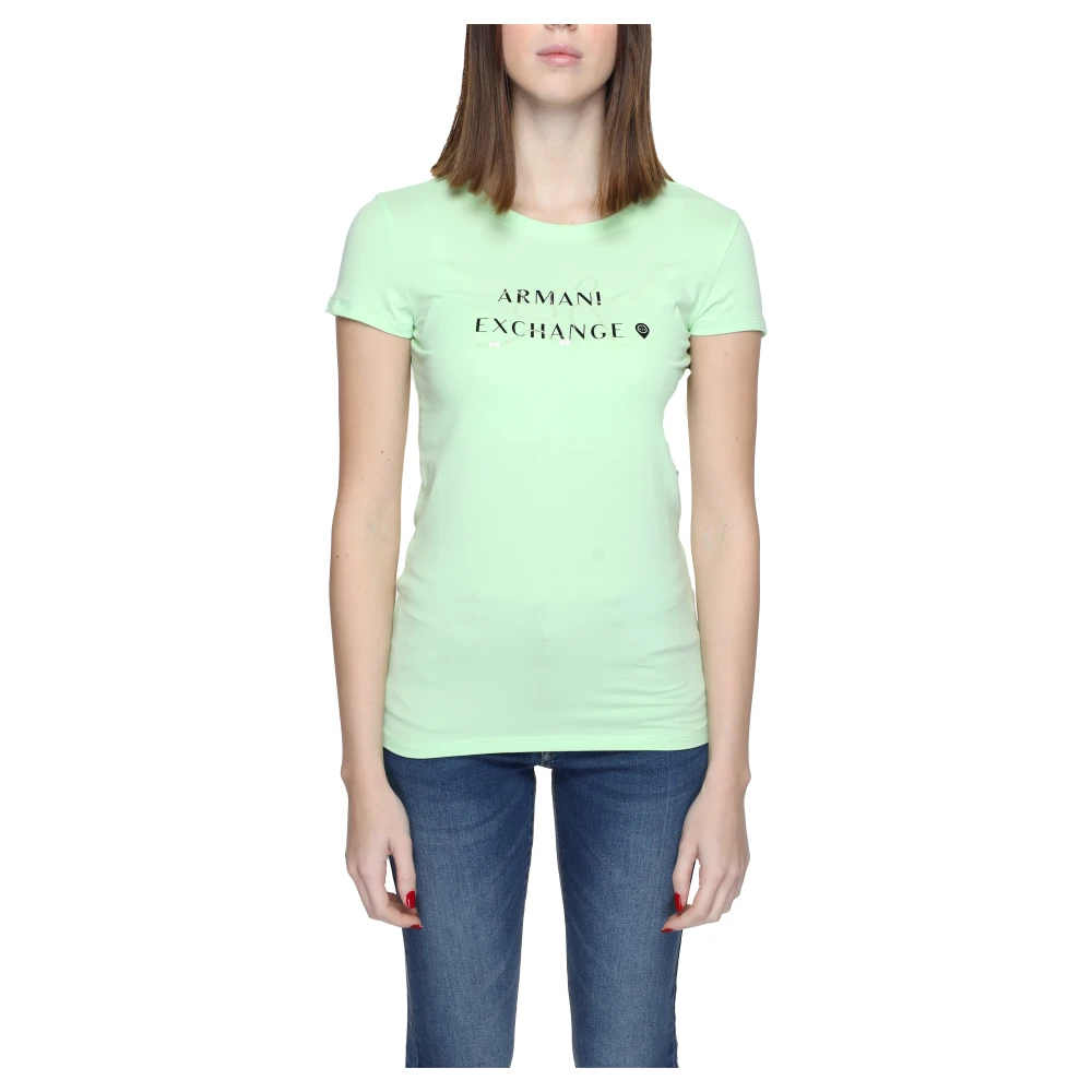 Armani Exchange T-Shirts Green Dames