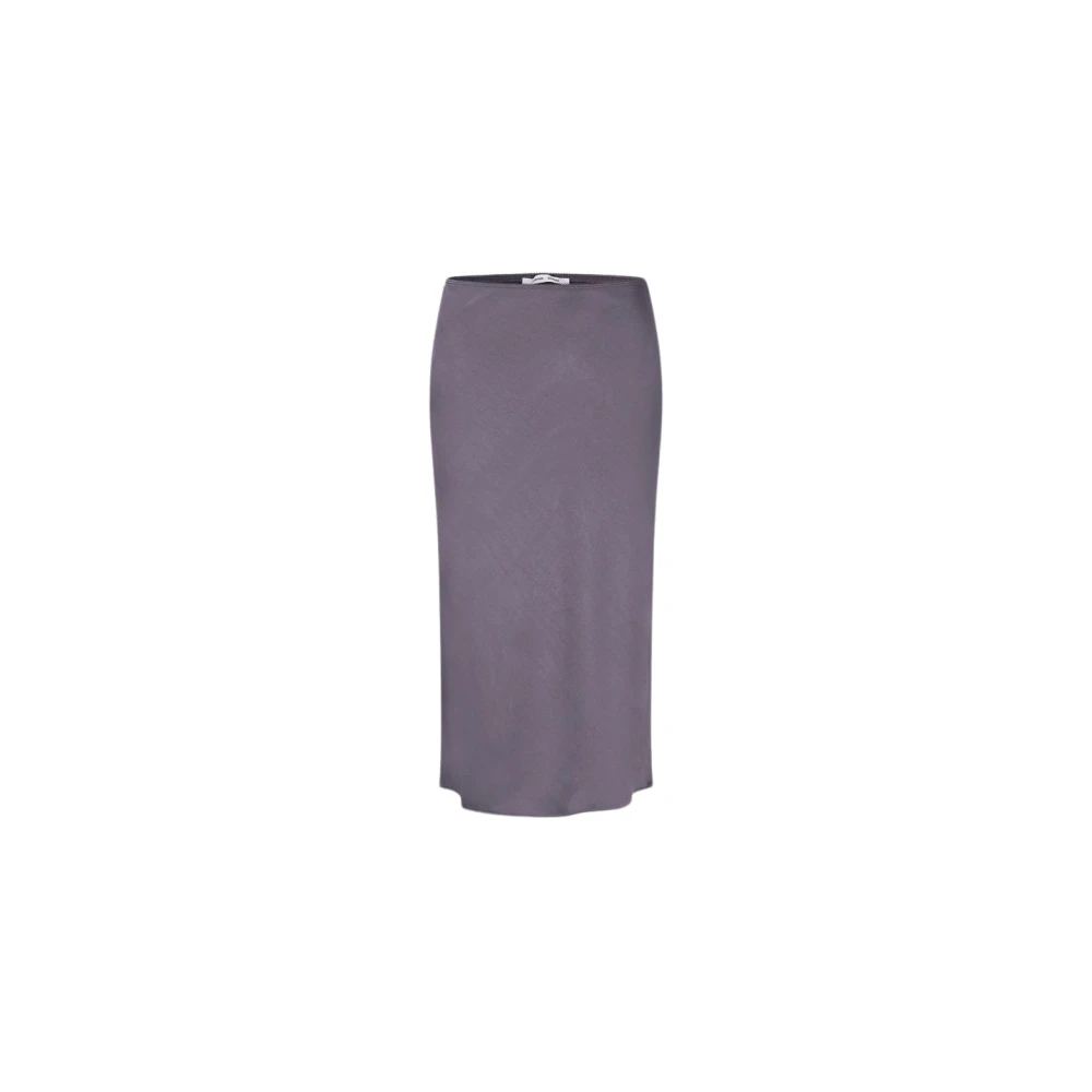 Samsøe Midi Rok Agneta Excalibur Gray Dames