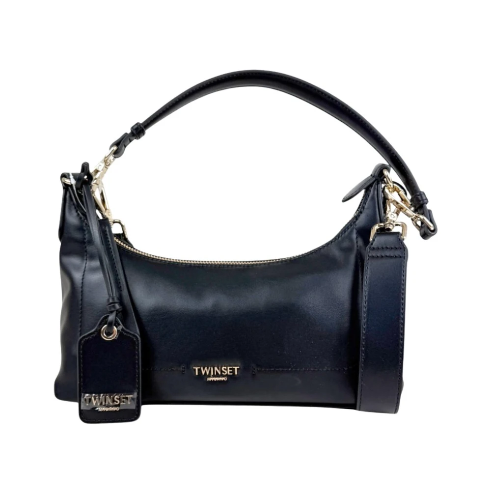 Twinset Vrouw Zwart Tassen Dames, One Size, Basic With Tag Tracolla
