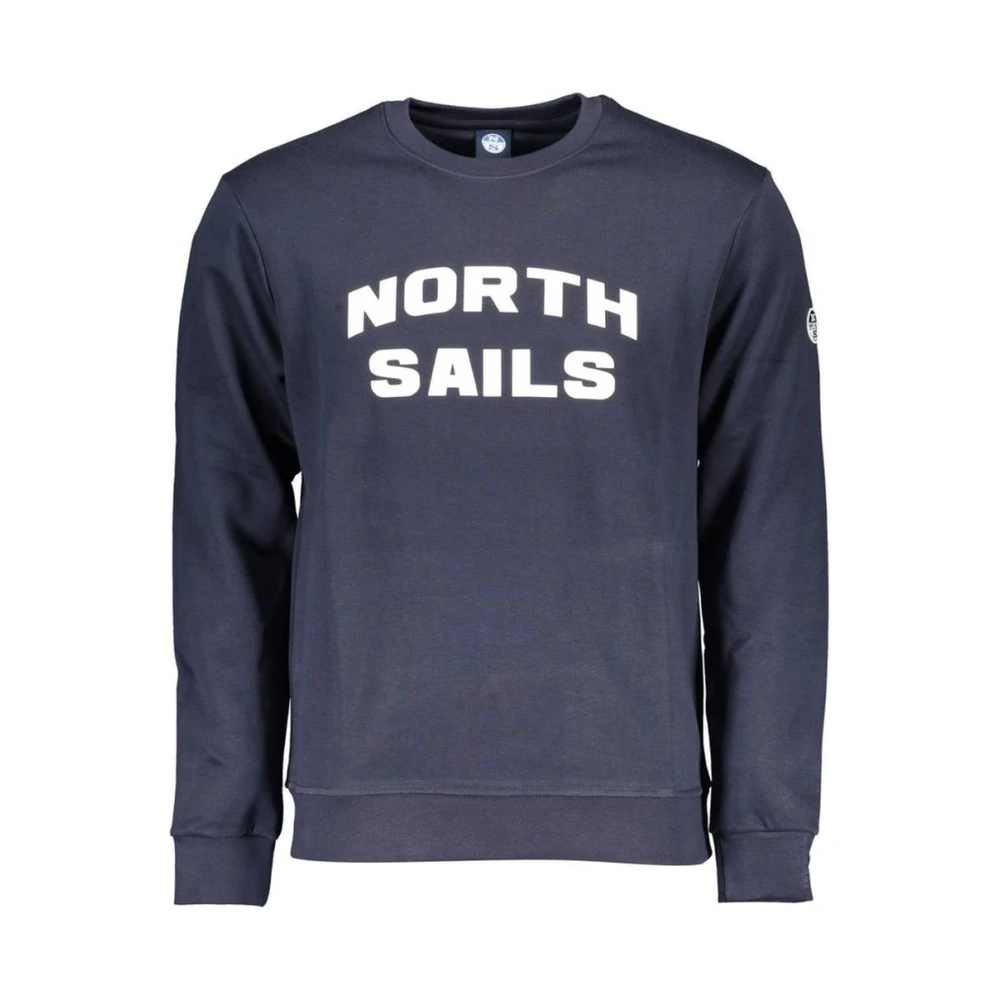 North Sails Blue Cotton Men's Sweatshirt - XL - Image 3