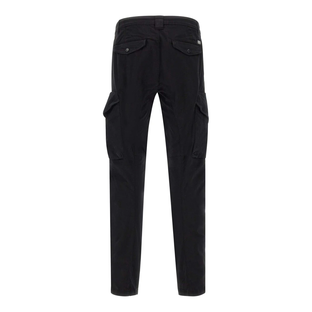 C.P. Company Zwarte Cargo Broek met Multipockets Black Heren