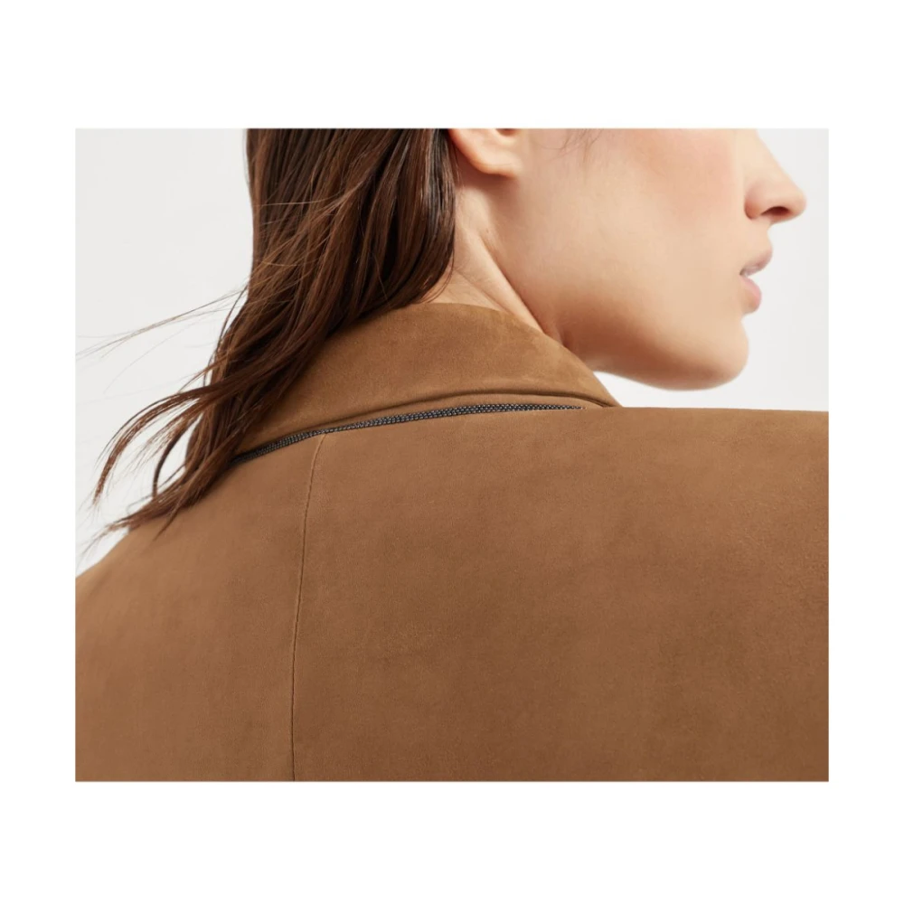BRUNELLO CUCINELLI Stijlvolle Jassen Collectie Brown Dames