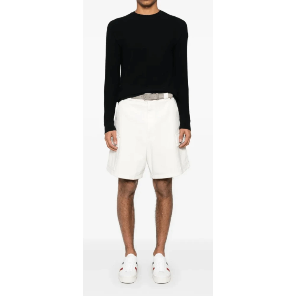 Moncler Midnight Blue Logo Patch Sweater Blue Heren