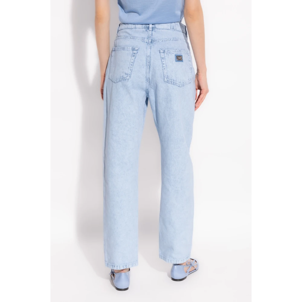 Dolce & Gabbana Jeans met logo Blue Dames