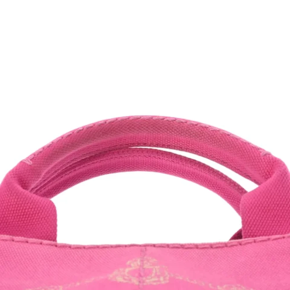 Prada Vintage Pre-owned Canvas prada-bags Pink Dames
