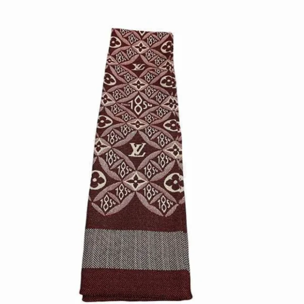 Louis Vuitton Vintage Pre-owned Silk scarves Brown Dames