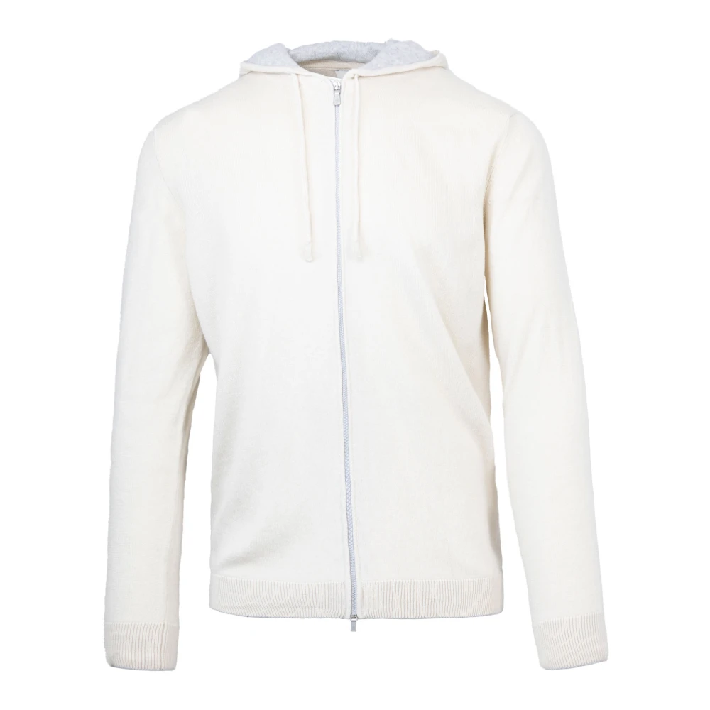 Eleventy Gray Cashmere Hoodies For Ultimate Comfort - Male - Zip-Throughs - S - Sweatshirts & Hoodies