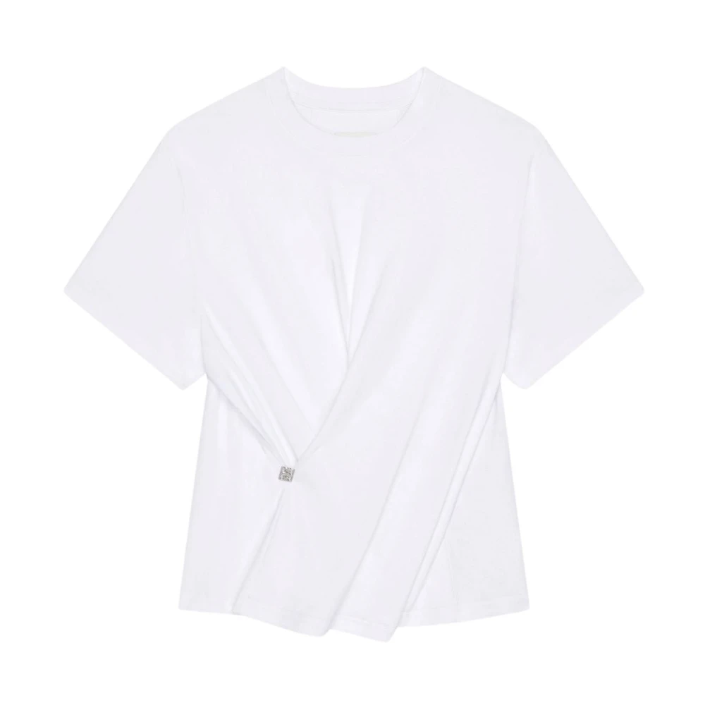 Givenchy Stijlvolle Cross Over T-Shirt White Dames