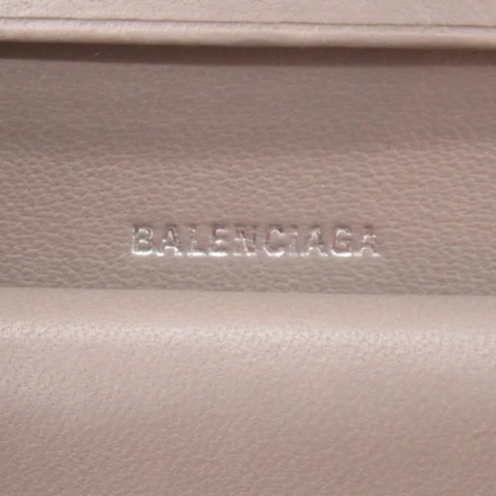 Balenciaga Vintage Pre-owned Leather wallets Beige Dames