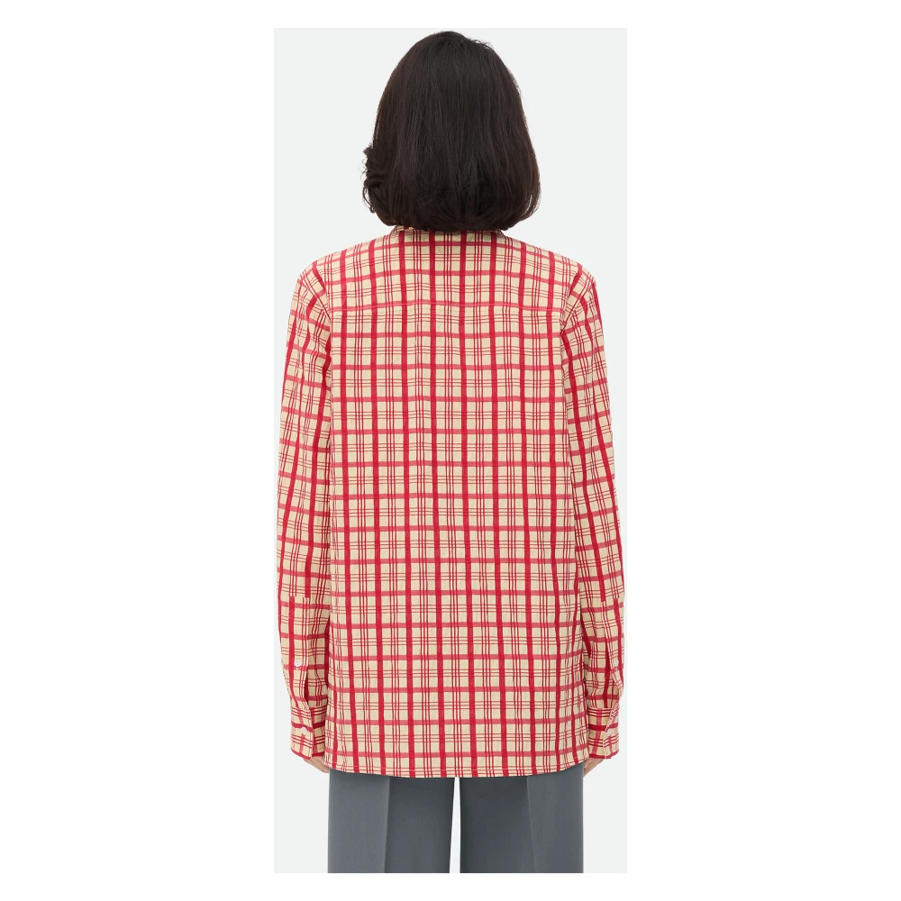 Bottega Veneta Rode overhemden met knoopsluiting Red Dames
