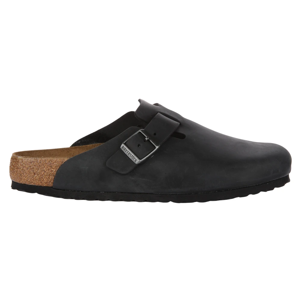 Birkenstock Men's Black Mules, 4 Uk, Boston Regular Fit