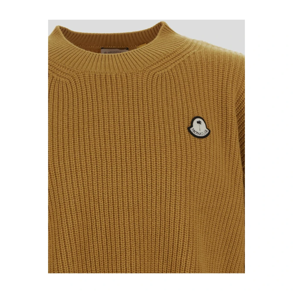 Moncler Klassieke Crew Neck Sweater Yellow Heren