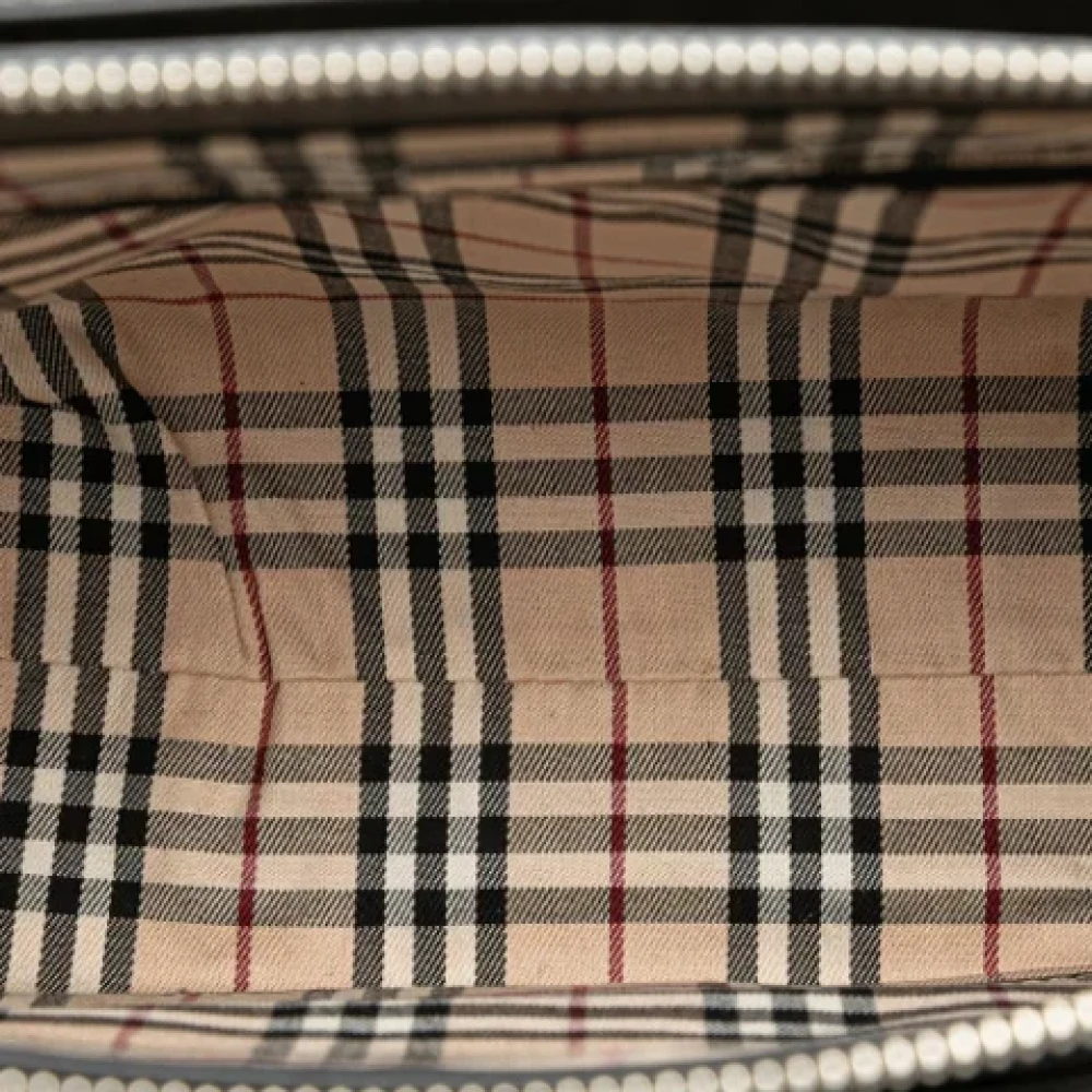 Burberry Vintage Pre-owned Leather handbags Black Dames