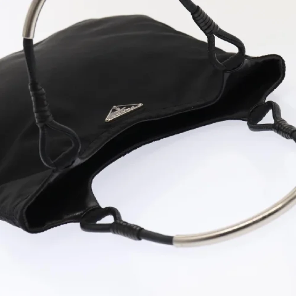Prada Vintage Pre-owned Nylon handbags Black Dames