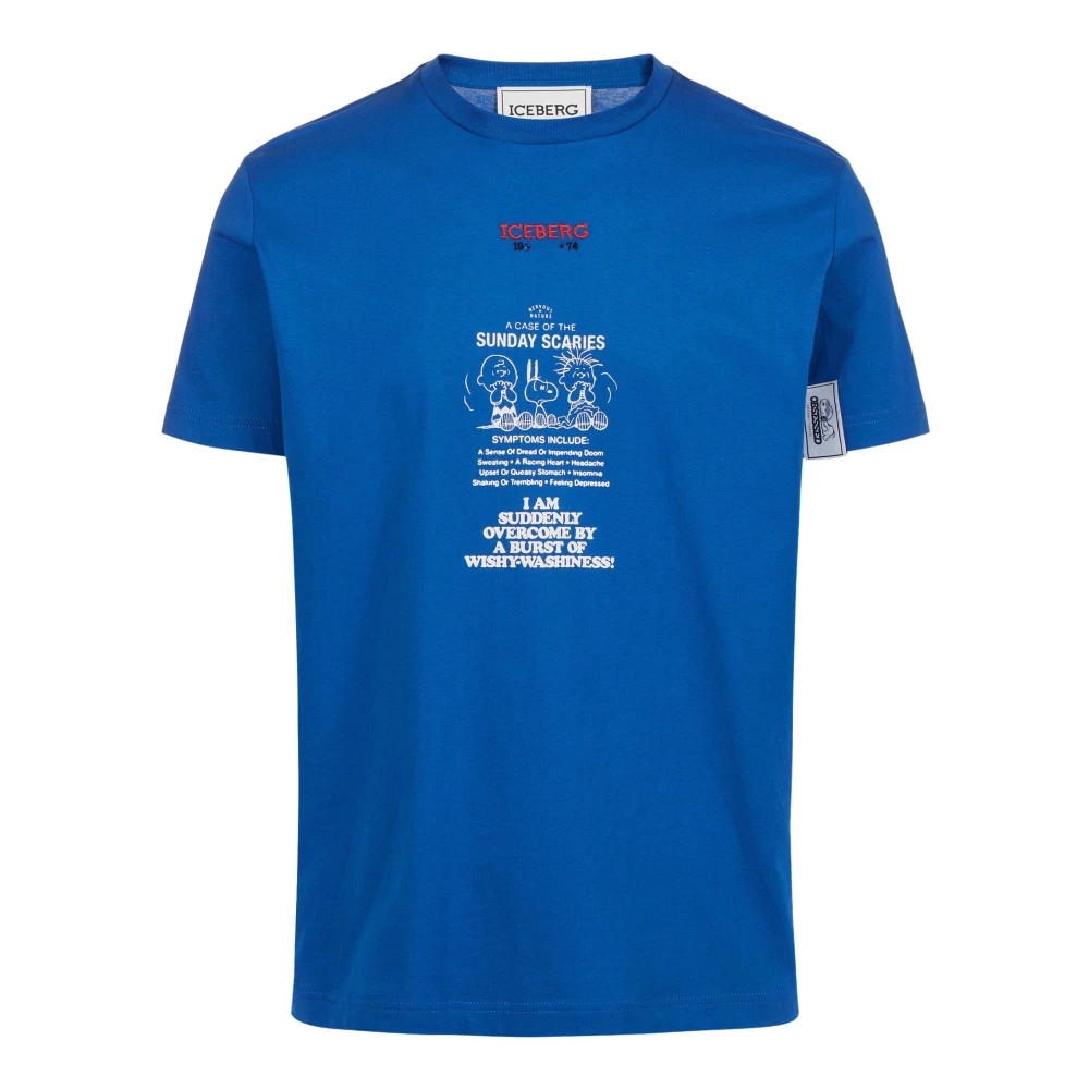 Iceberg - Tops > T-Shirts - Blue - Iceberg - Modalova