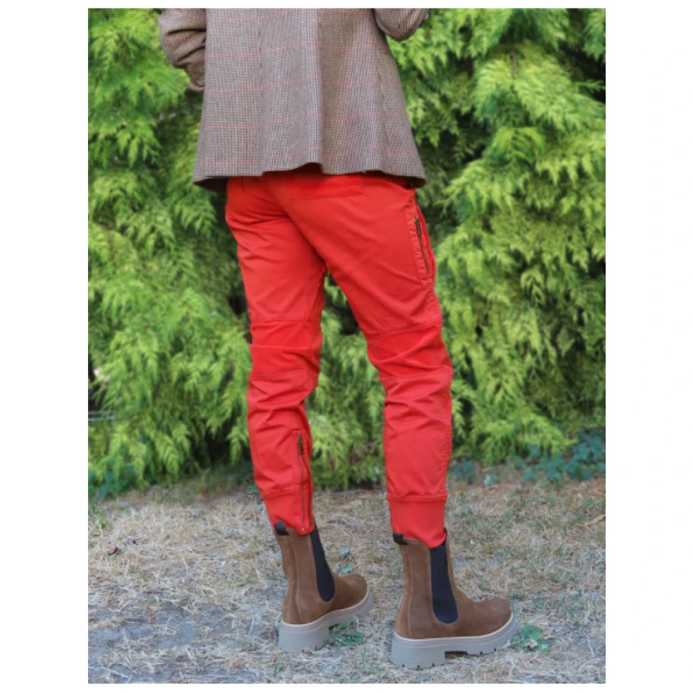 aeronautica militare Anti-G Broek Oranje Katoen Red Dames