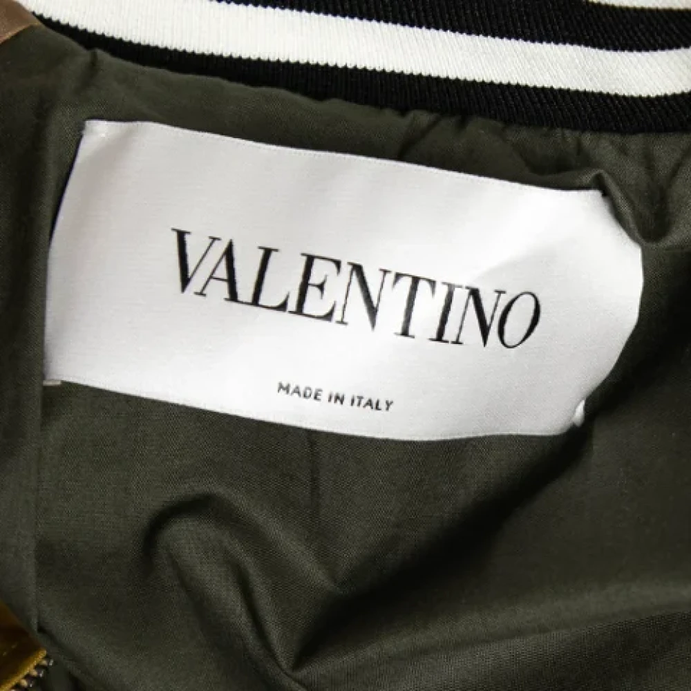 Valentino Vintage Pre-owned Silk outerwear Yellow Dames
