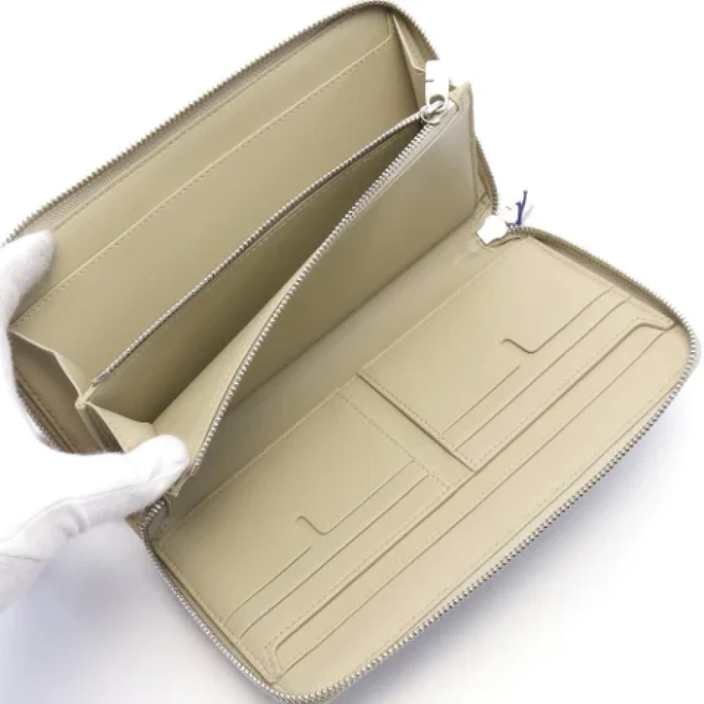 Burberry Vintage Pre-owned Canvas wallets Beige Heren