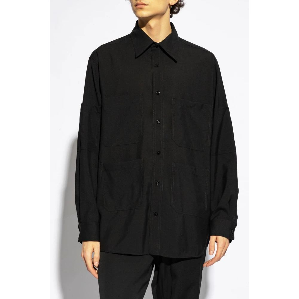 MM6 Maison Margiela Oversized shirt Black Heren