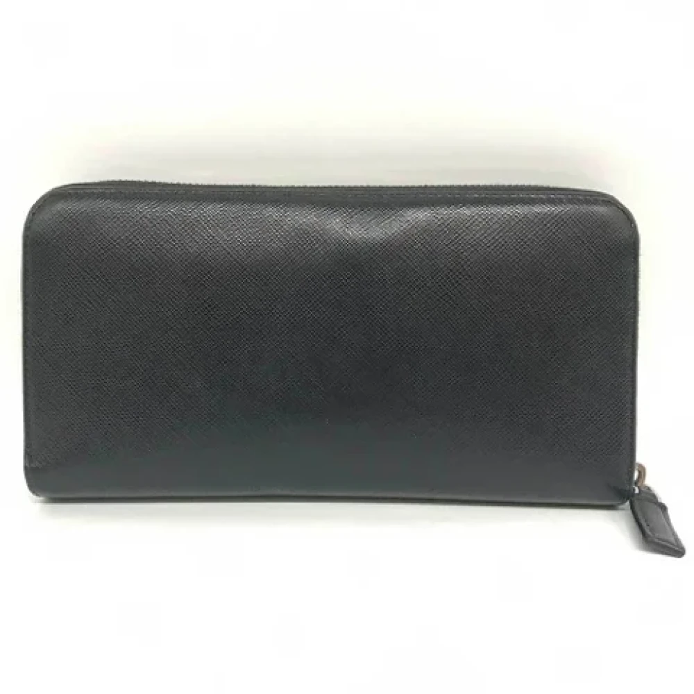Prada Vintage Pre-owned Leather wallets Black Dames