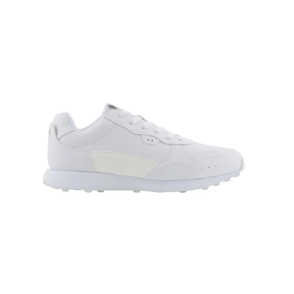 Armani Exchange Witte Sneakers voor een stijlvolle look Heren Schoenen