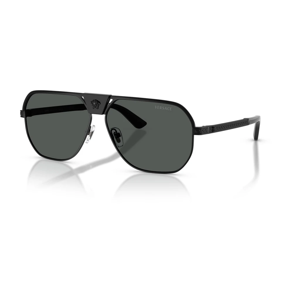 Versace Unisex Black Navigator Sunglasses - Sunglasses - 61 Mm - Accessories