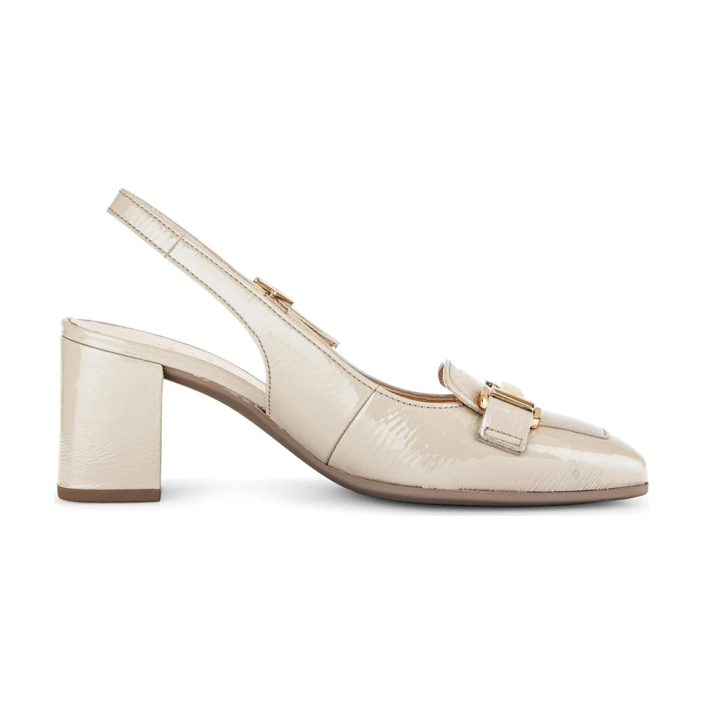 Gabor Beige Elegant Platta Sandaler Beige, Dam