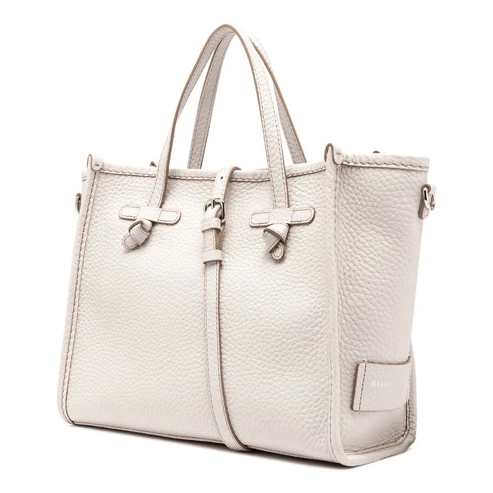 Gianni Chiarini Sabbia Marcella leren crossbodytas White Dames