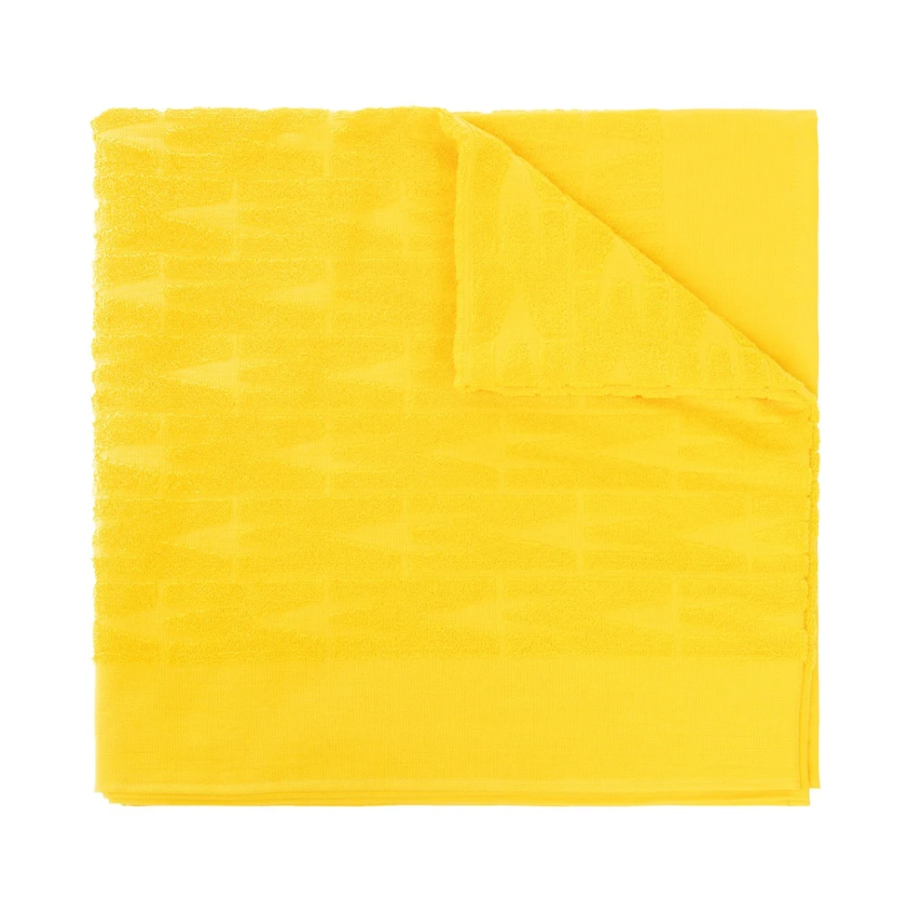 Moschino Luxe Gele Handdoek Yellow Heren