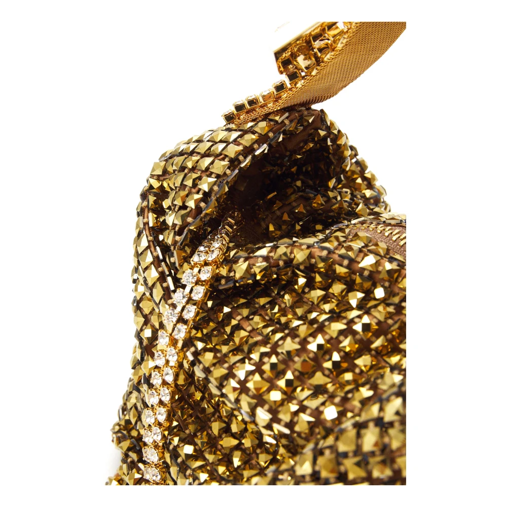 Gedebe Gouden Microkristal Jill Kettinghandtas Yellow Dames
