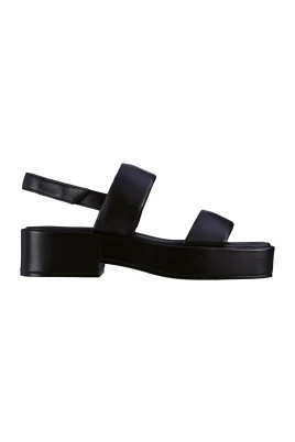 Eleganta Läderplatta Sandaler