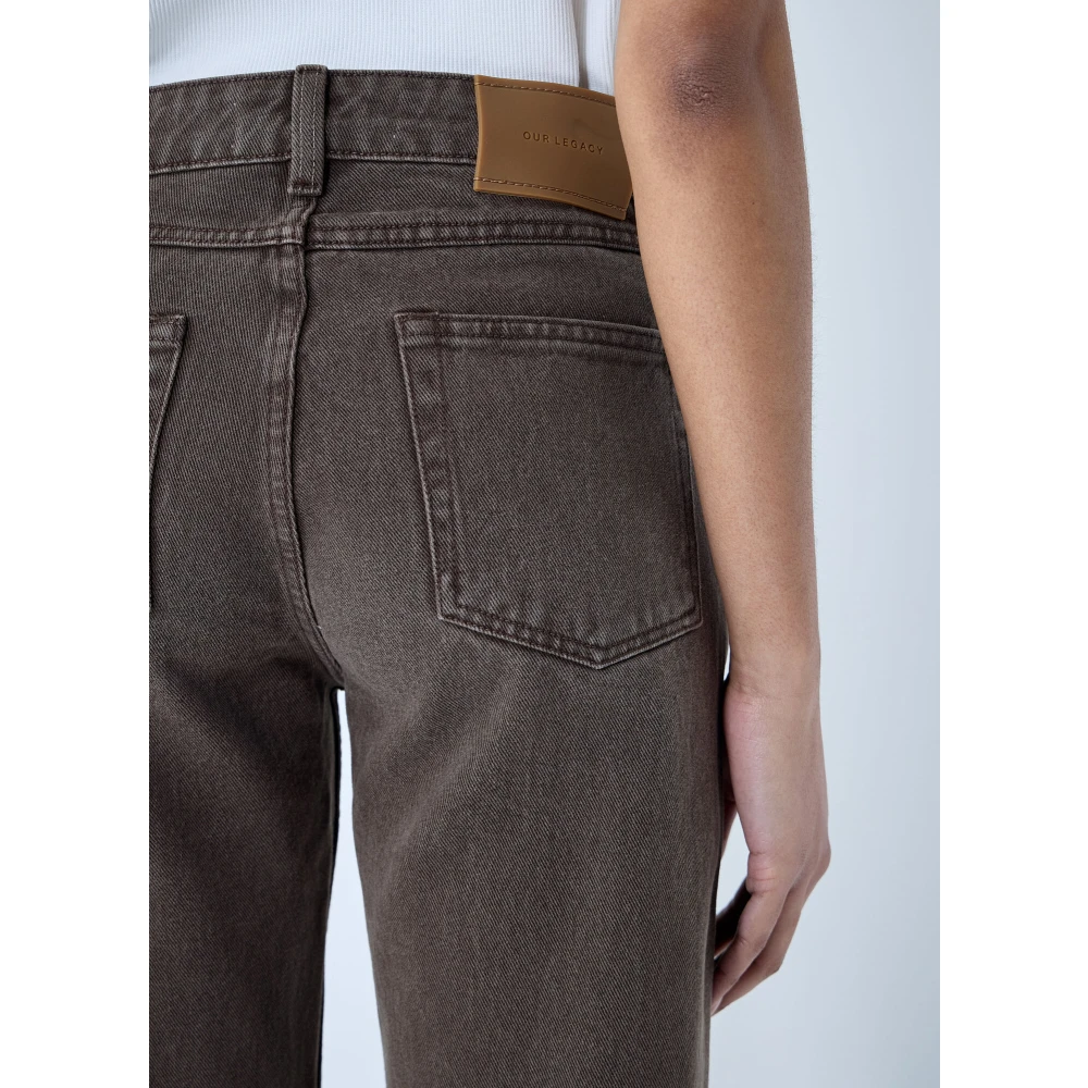 Our Legacy Straight Leg Jeans Brown Dames