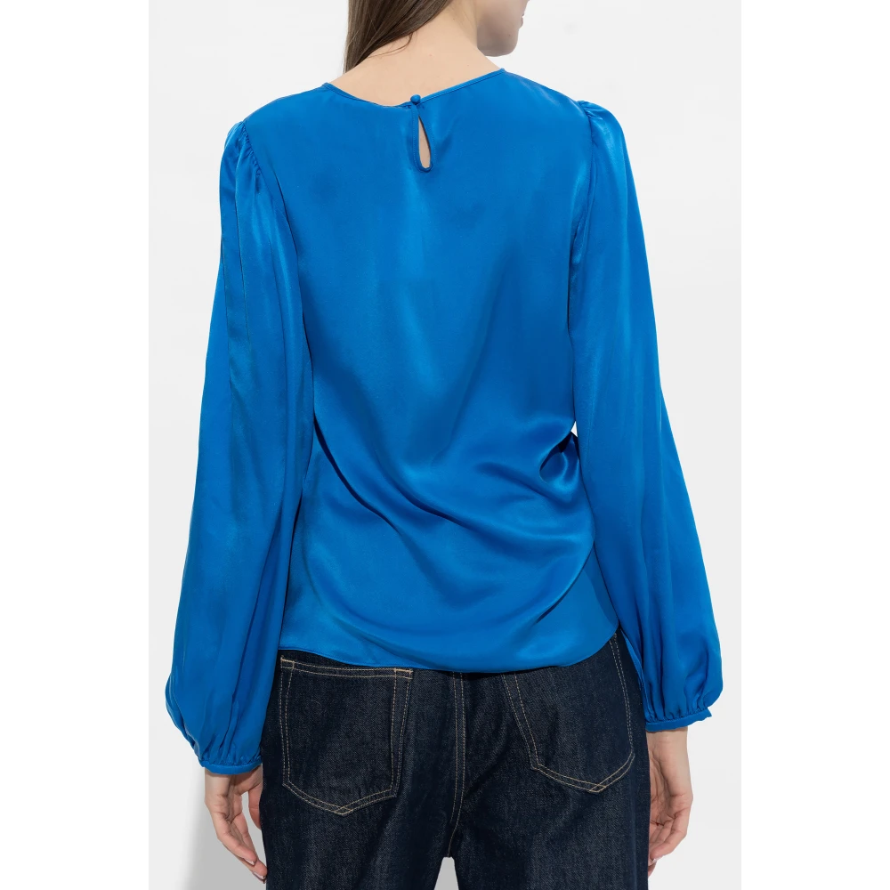 Samsøe Elvira top Blue Dames