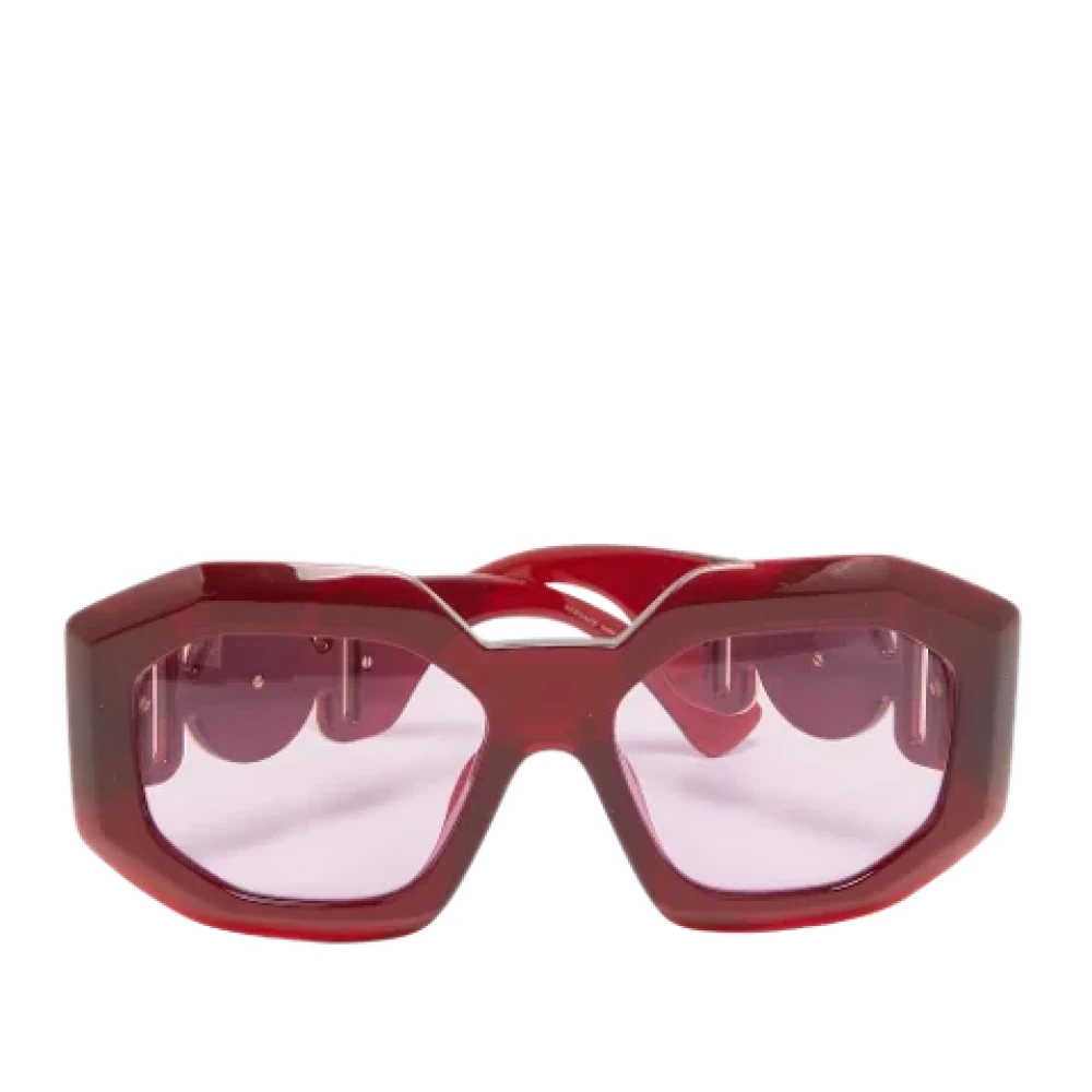 Versace Pre-owned Acetate sunglasses Red Dames