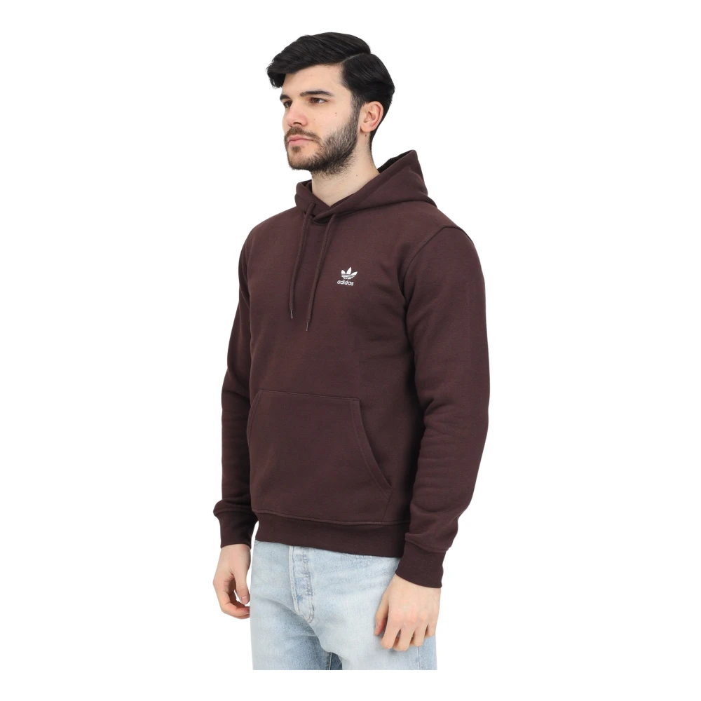 adidas Originals Essentials Trefoil Hoodie Bordeaux Heren Brown Heren