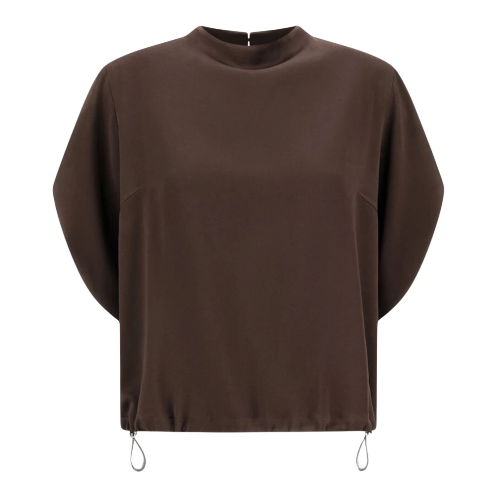 Herno , Damen, Blusen & Hemden, Braun, M