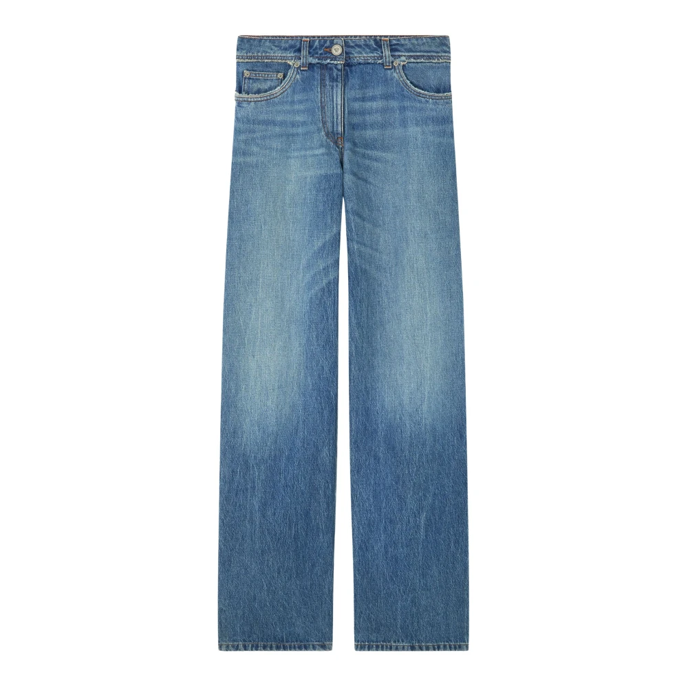 Versace Women's Blue Boyfriend Jeans - Straight Fit Jeans - W26 - Jeans