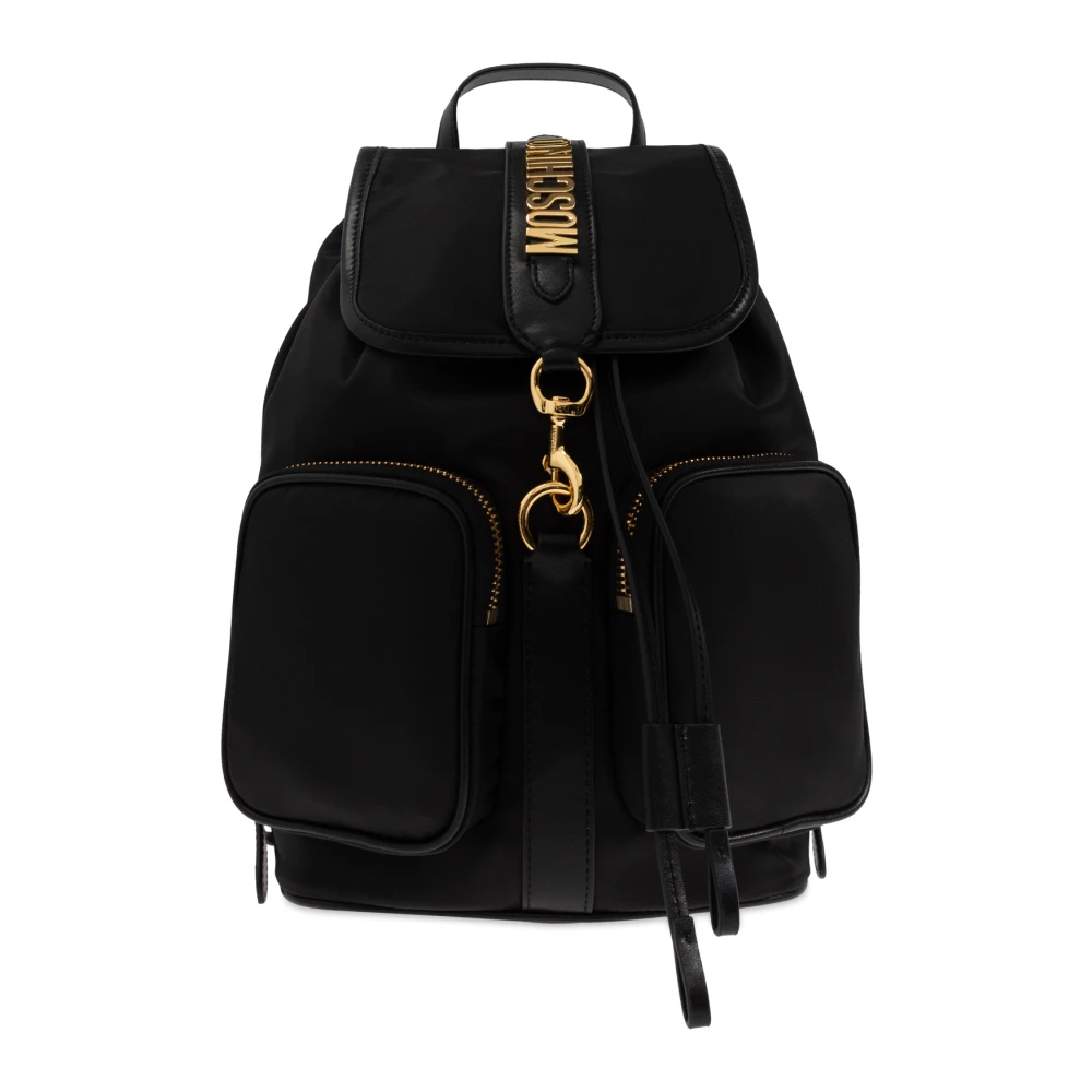 Moschino Rugzak met logo Black Dames