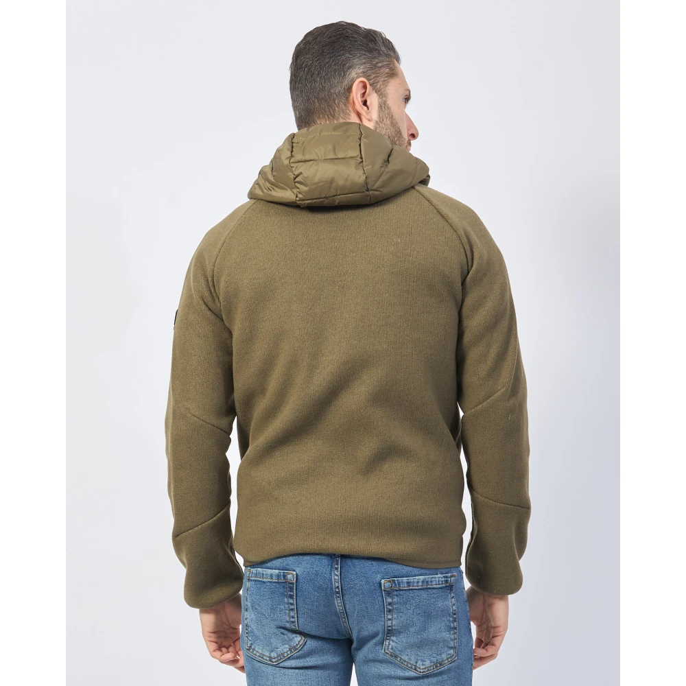 YES ZEE Groene Winterjas Stijlvolle Mode Green Heren