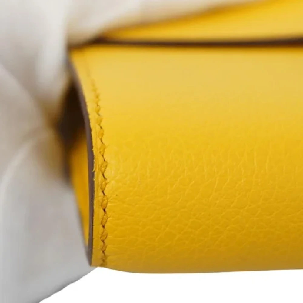 Hermès Vintage Pre-owned Fabric crossbody-bags Yellow Dames