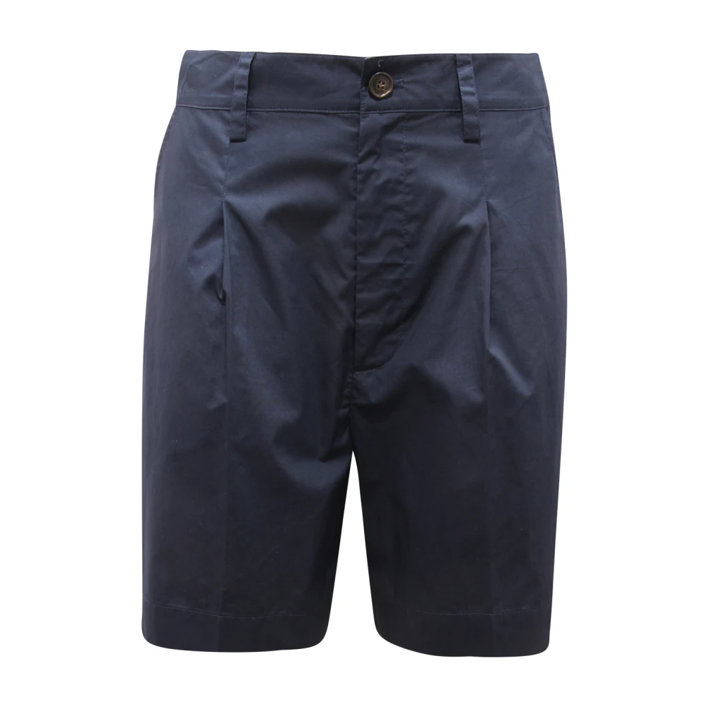 Woolrich Blue Poplin Short - Female - Casual Shorts - W28 - Shorts