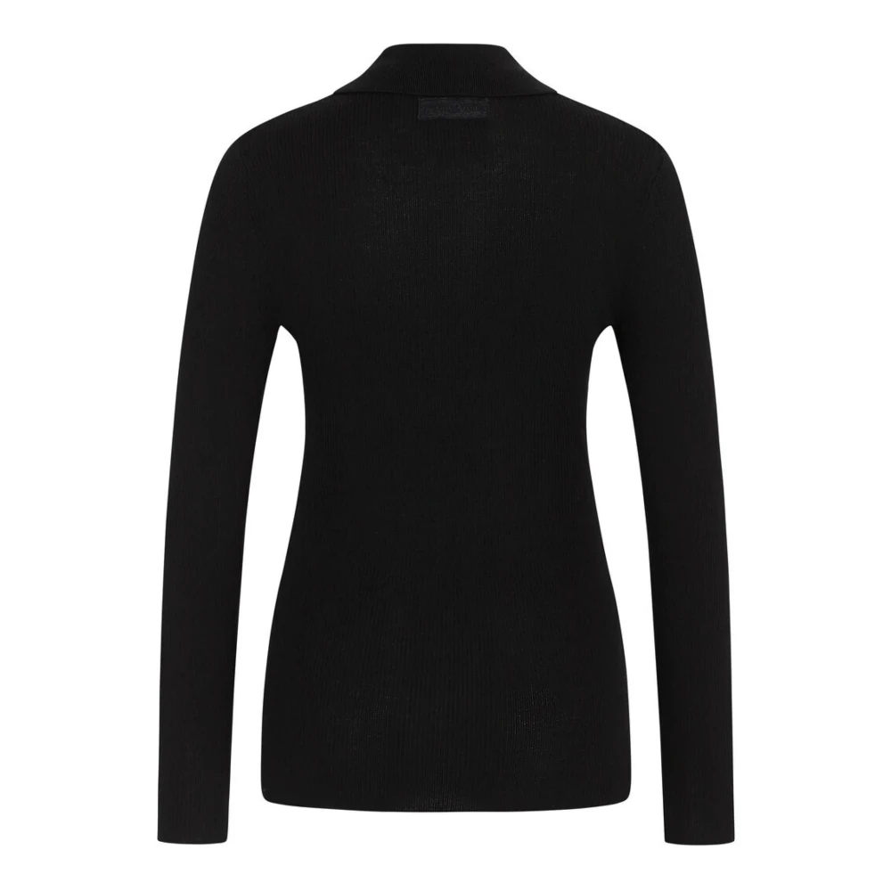 Heartmade Merino Wol Gebreide Trui Black Dames